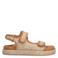 Sacha raffia sandalen beige