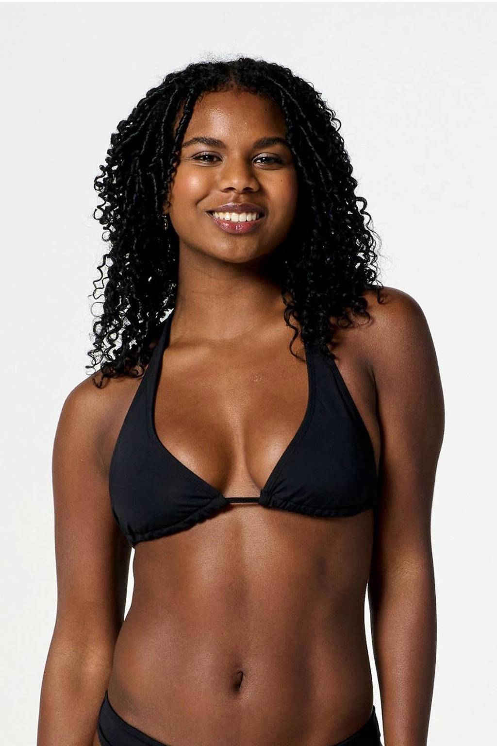 Moodies Undies voorgevormde triangel bikinitop zwart