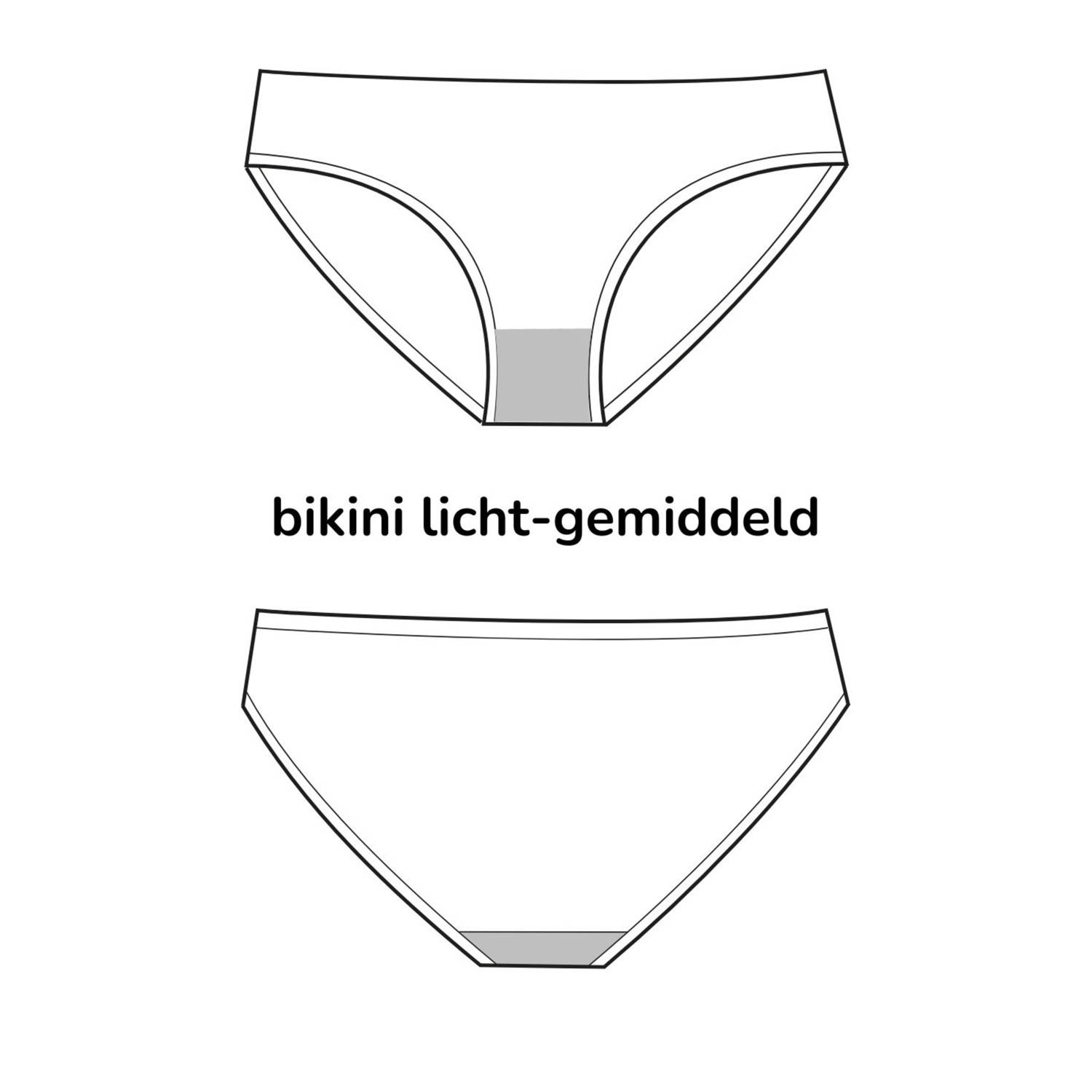 Moodies Undies menstruatie bikinibroekje light medium zwart