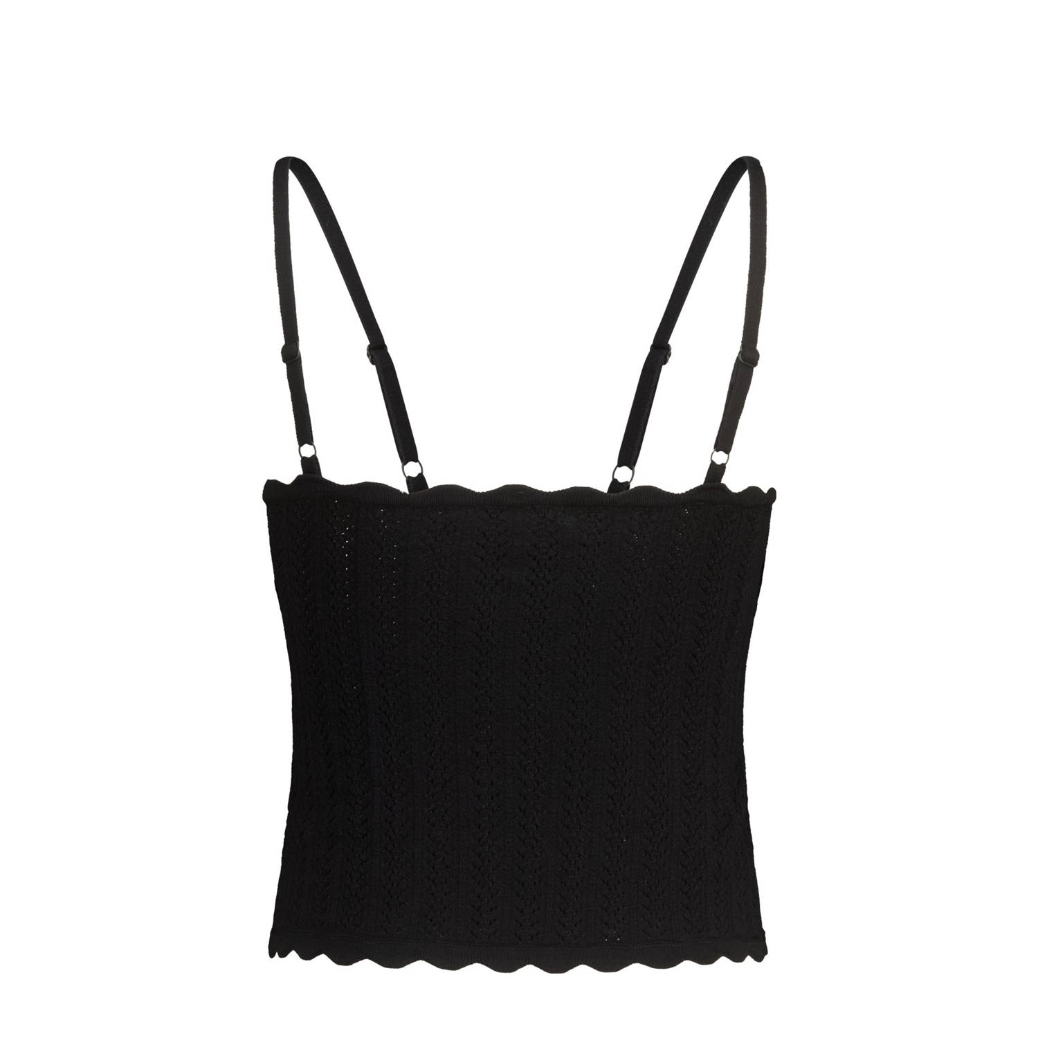 America Today top zwart gebreid