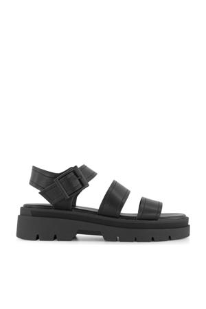 chunky sandalen zwart