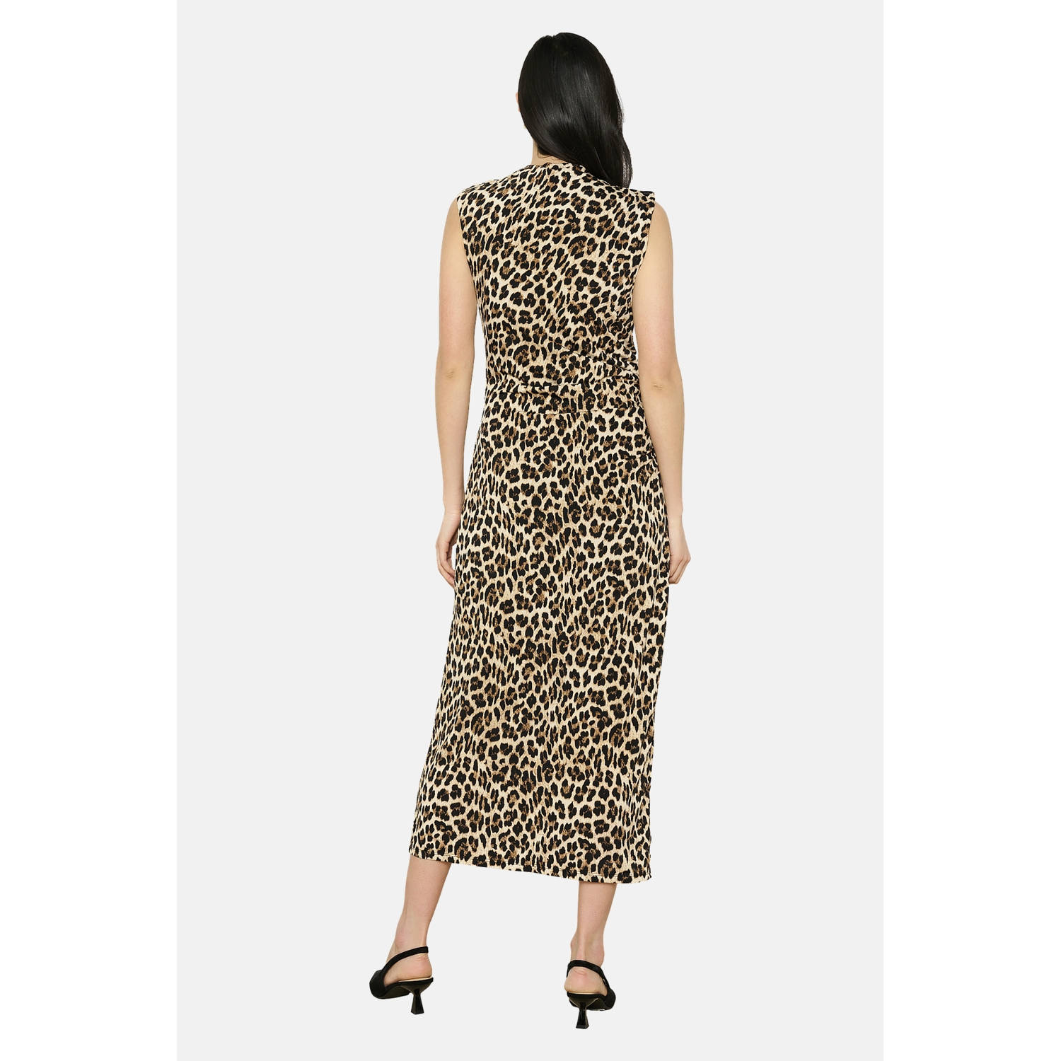 LOLALIZA midi jurk beige