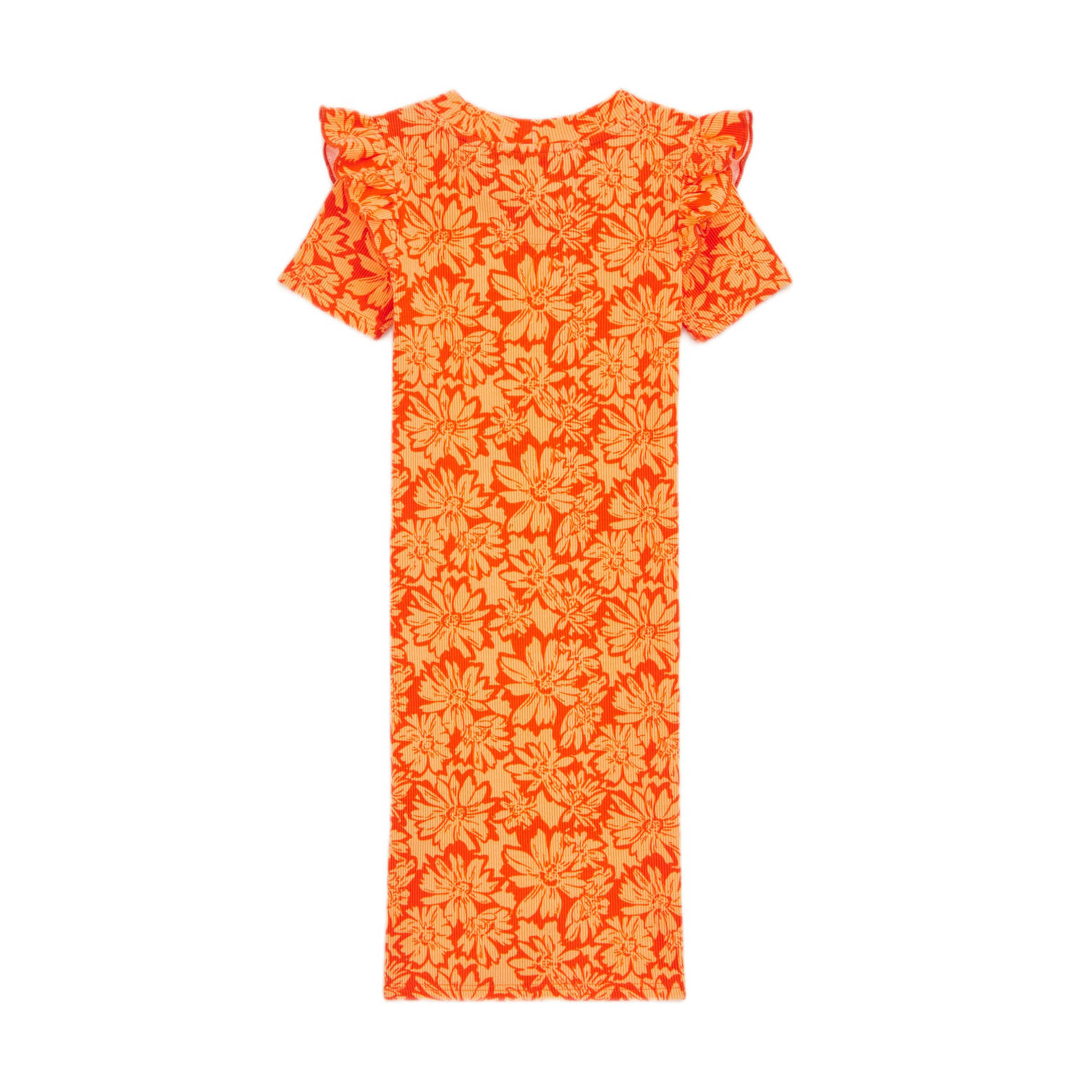 WE Fashion bodycon jurk oranje geel
