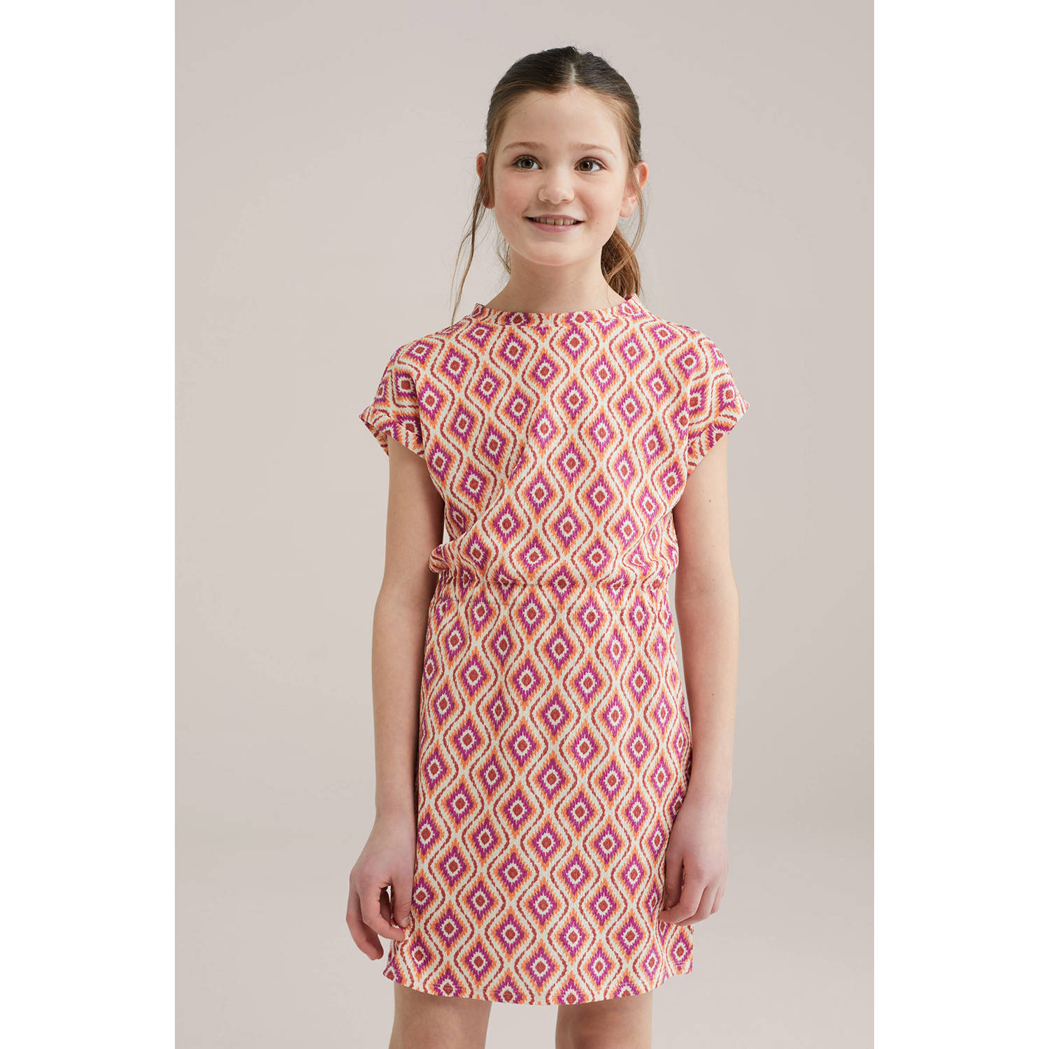 WE Fashion korte jurk roze