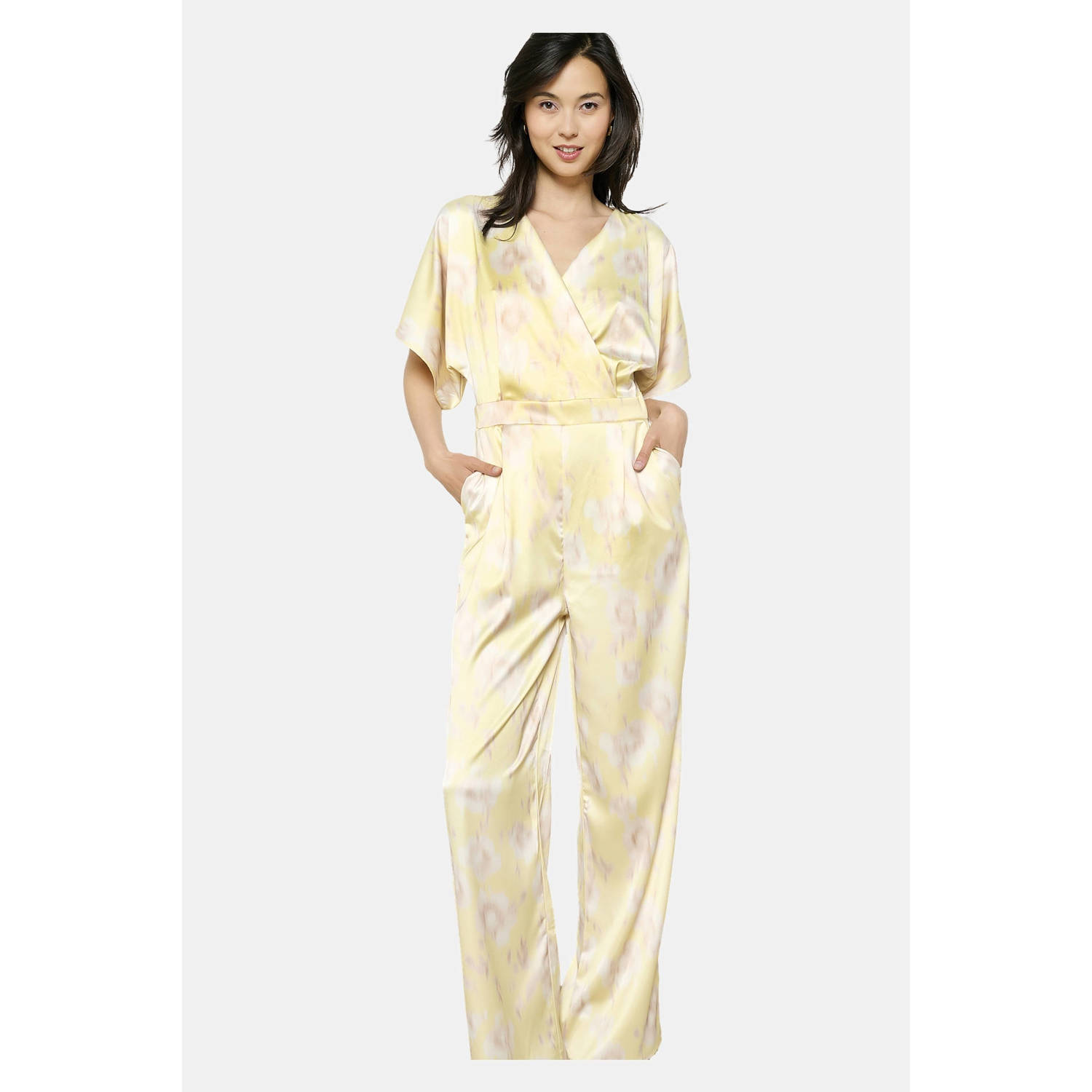 LOLALIZA jumpsuit lichtgeel