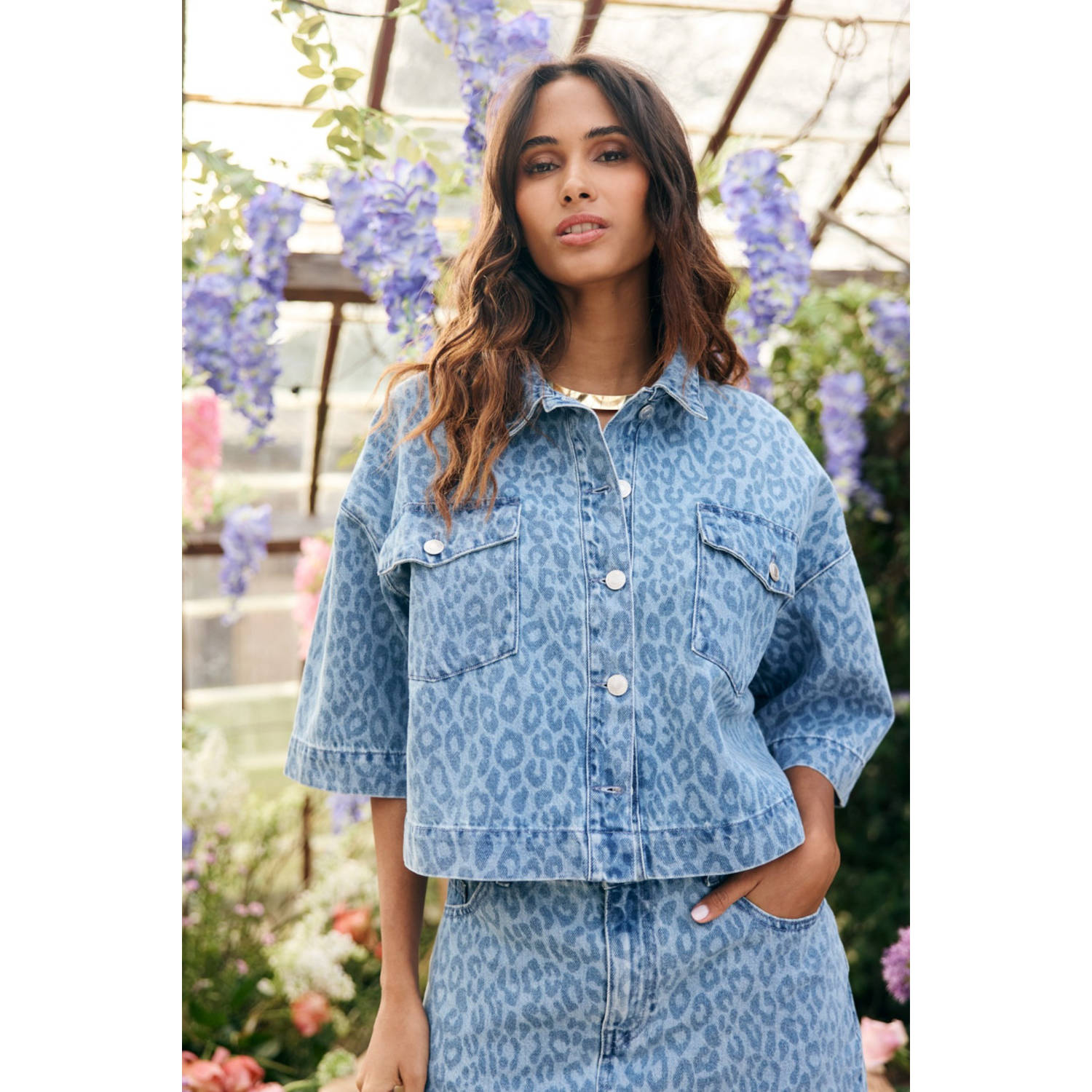 LOLALIZA denim spijkerjas medium blue denim