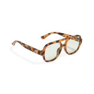 zonnebril met tortoise print Jannine bruin