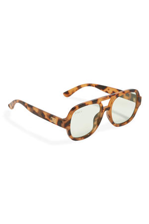 zonnebril met tortoise print Jannine bruin