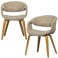 WOOOD WOOOD Yossi Eetkamerstoelen Houten Bruine Poot - Bruin - Set van 2