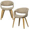 WOOOD WOOOD Yossi Eetkamerstoelen Metalen Koper Poot - Bruin - Set van 2
