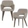 WOOOD WOOOD Murat Eetkamerstoelen Houten Bruine Poot - Naturel - Set van 2