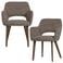 WOOOD WOOOD Murat Eetkamerstoelen Houten Bruine Poot - Naturel - Set van 2