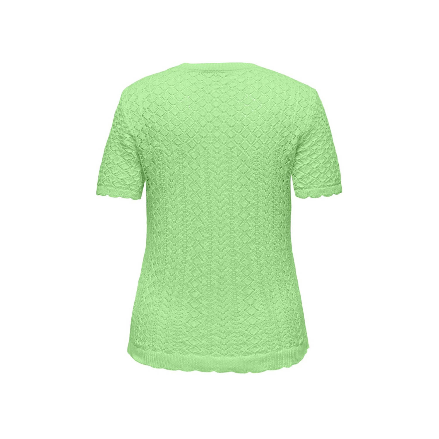 ONLY CARMAKOMA top gebreid limegroen