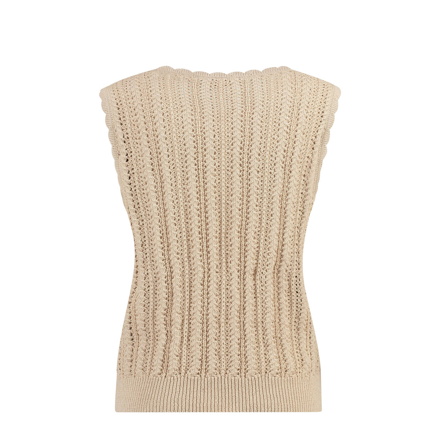 Claudia Sträter spencer beige crochet