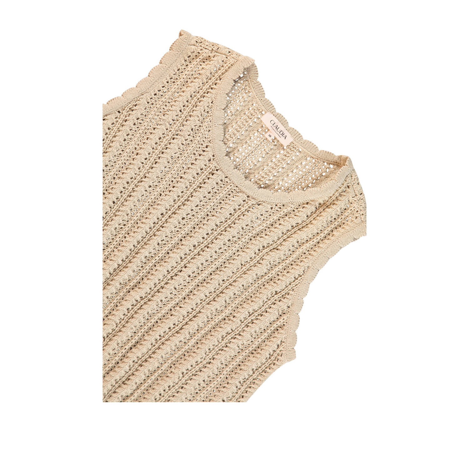 Claudia Sträter spencer beige crochet