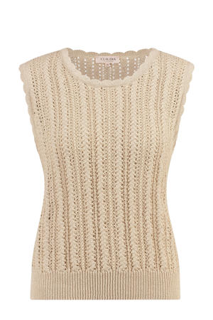 spencer beige crochet