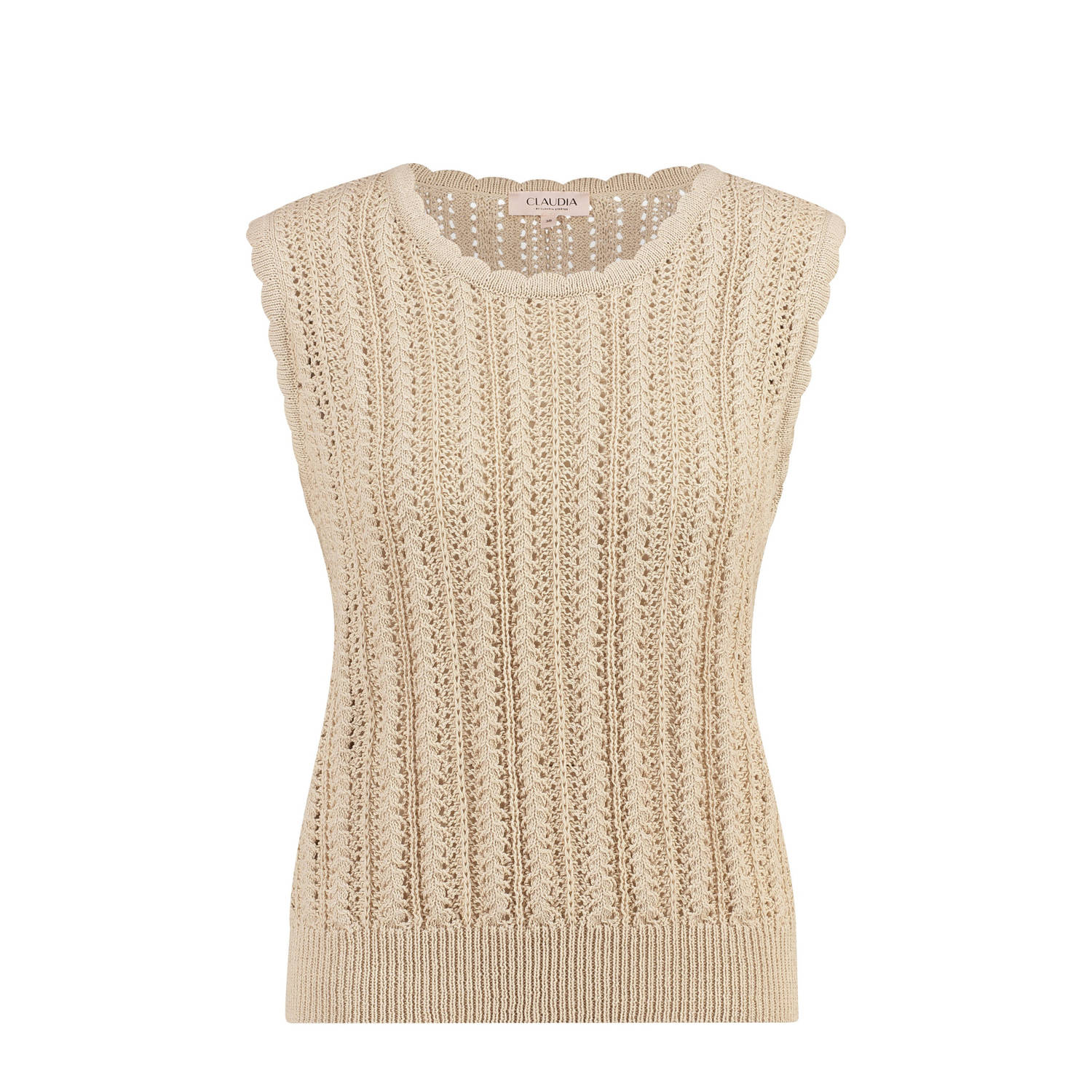 Claudia Sträter spencer beige crochet