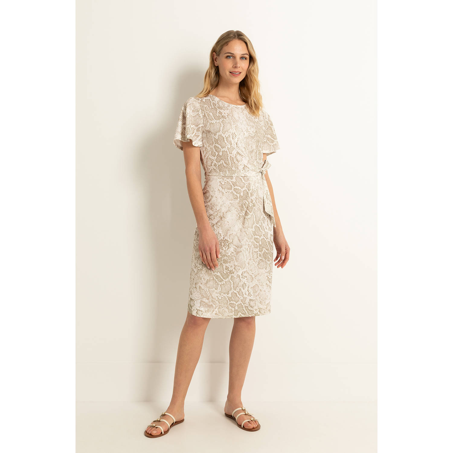 Claudia Sträter midi jurk beige