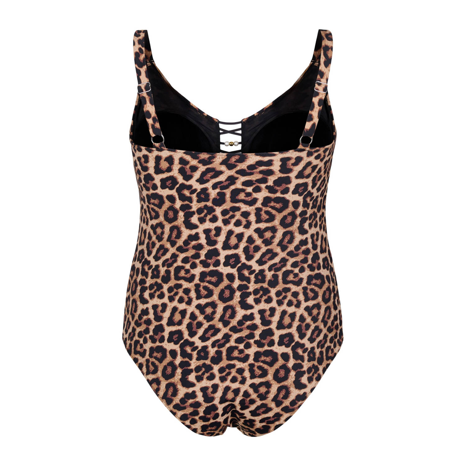 Zizzi badpak SLORINA bruin beige