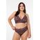 Zizzi high waist brazilian bikinibroekje CAANNE bruin