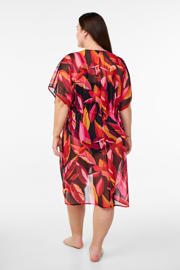 thumbnail: Zizzi strandtuniek SHUSI rood/zwart/roze