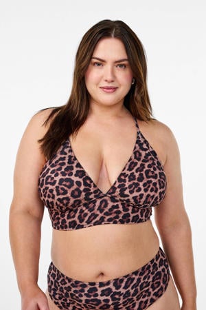voorgevormde triangel bikinitop CAANNE bruin