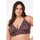 Zizzi voorgevormde triangel bikinitop CAANNE bruin