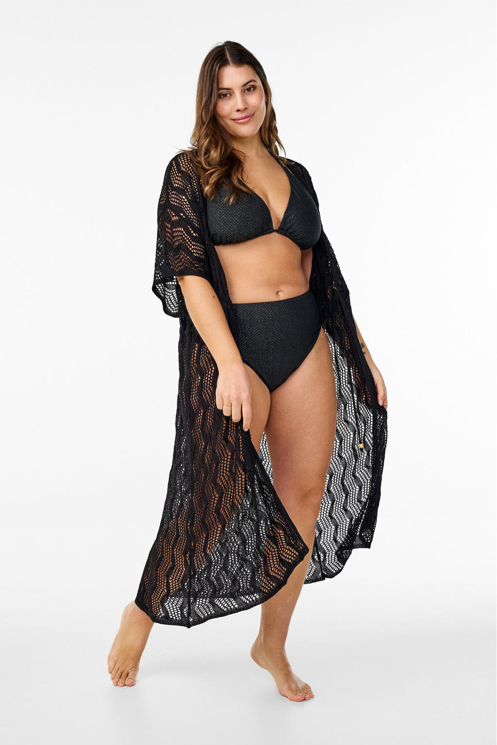 Zizzi strandtuniek SMAPER zwart