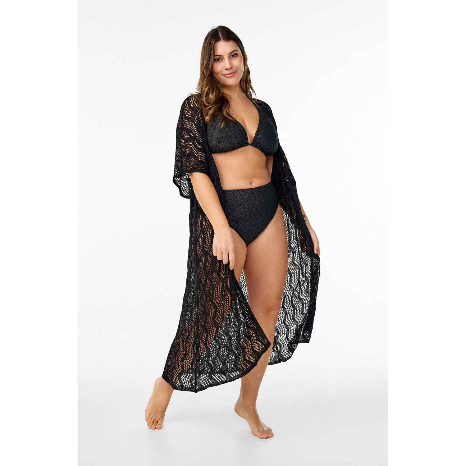 Zizzi strandtuniek SMAPER zwart