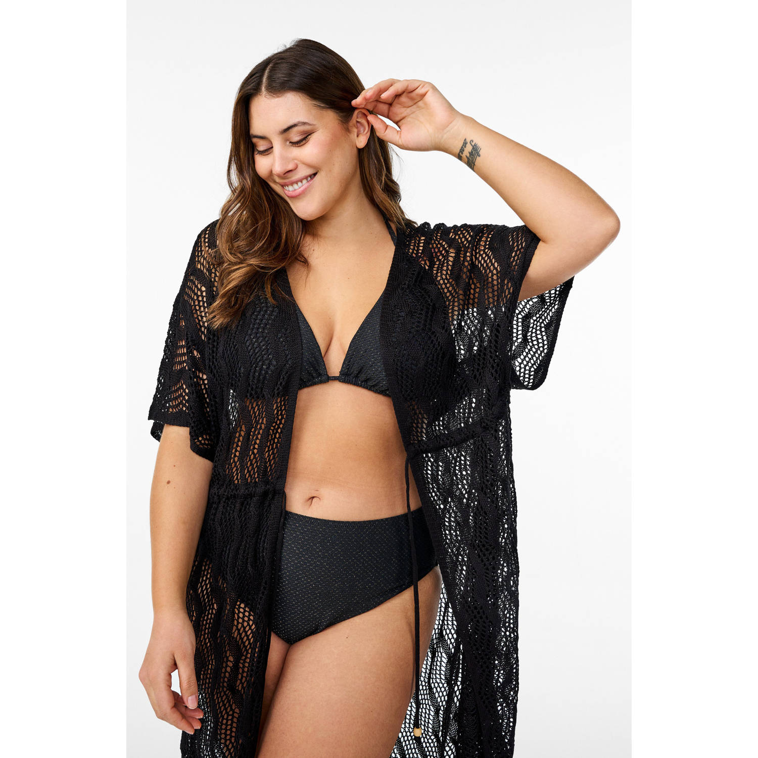 Zizzi strandtuniek SMAPER zwart