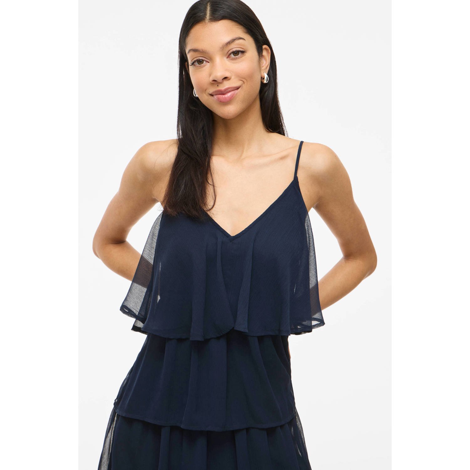 VILA maxi jurk marine
