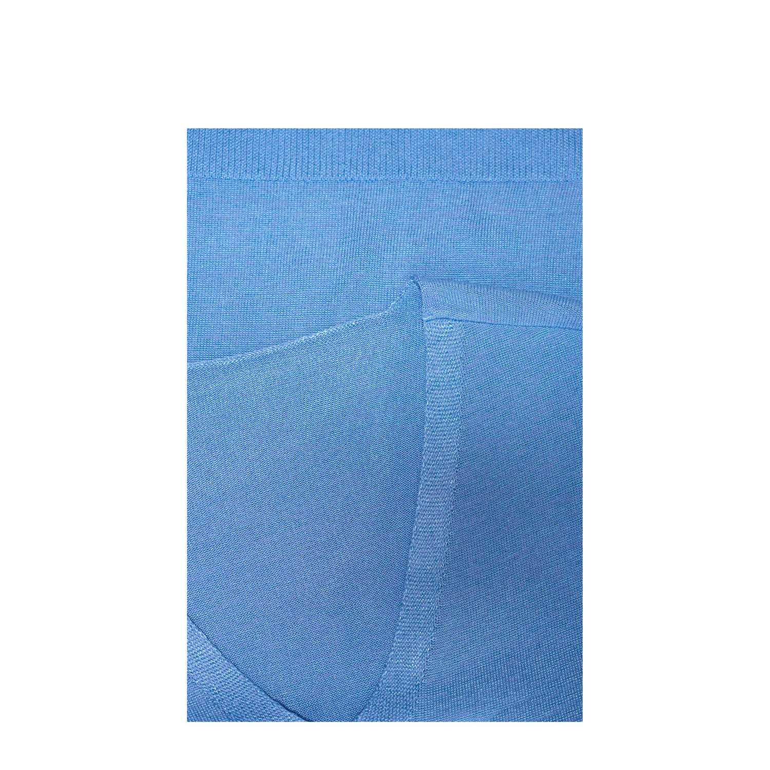 Expresso top fijn gebreid blauw