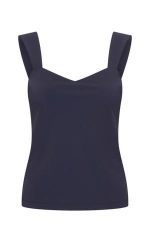 travelstof top donkerblauw