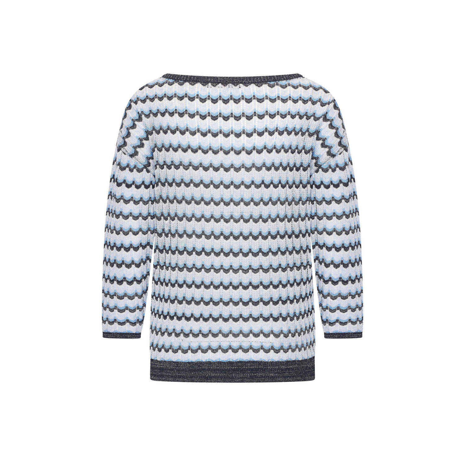 Expresso trui blauw gebreid