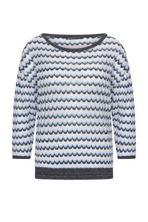 trui blauw gebreid