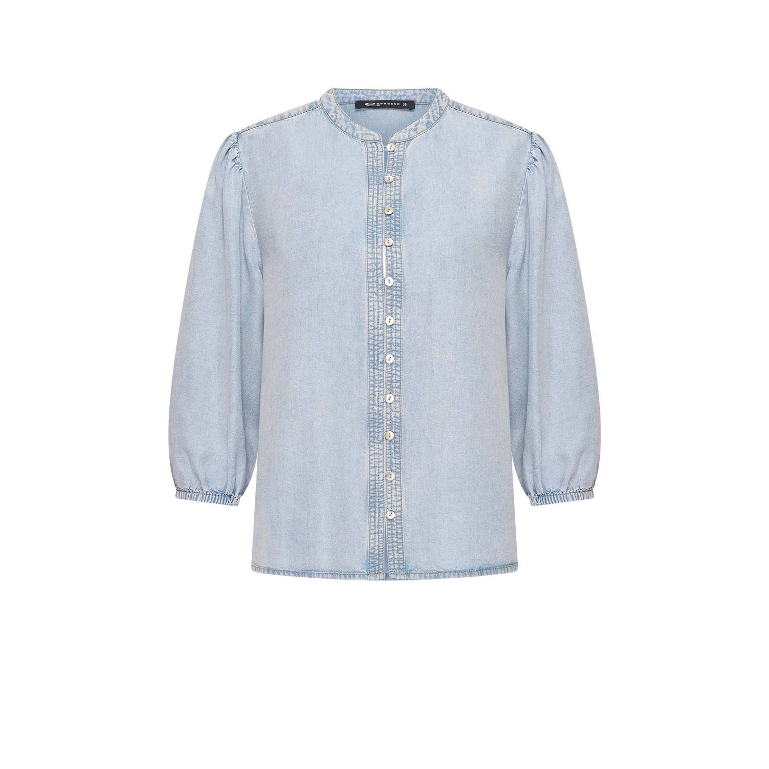 Expresso denim blouse light blue denim