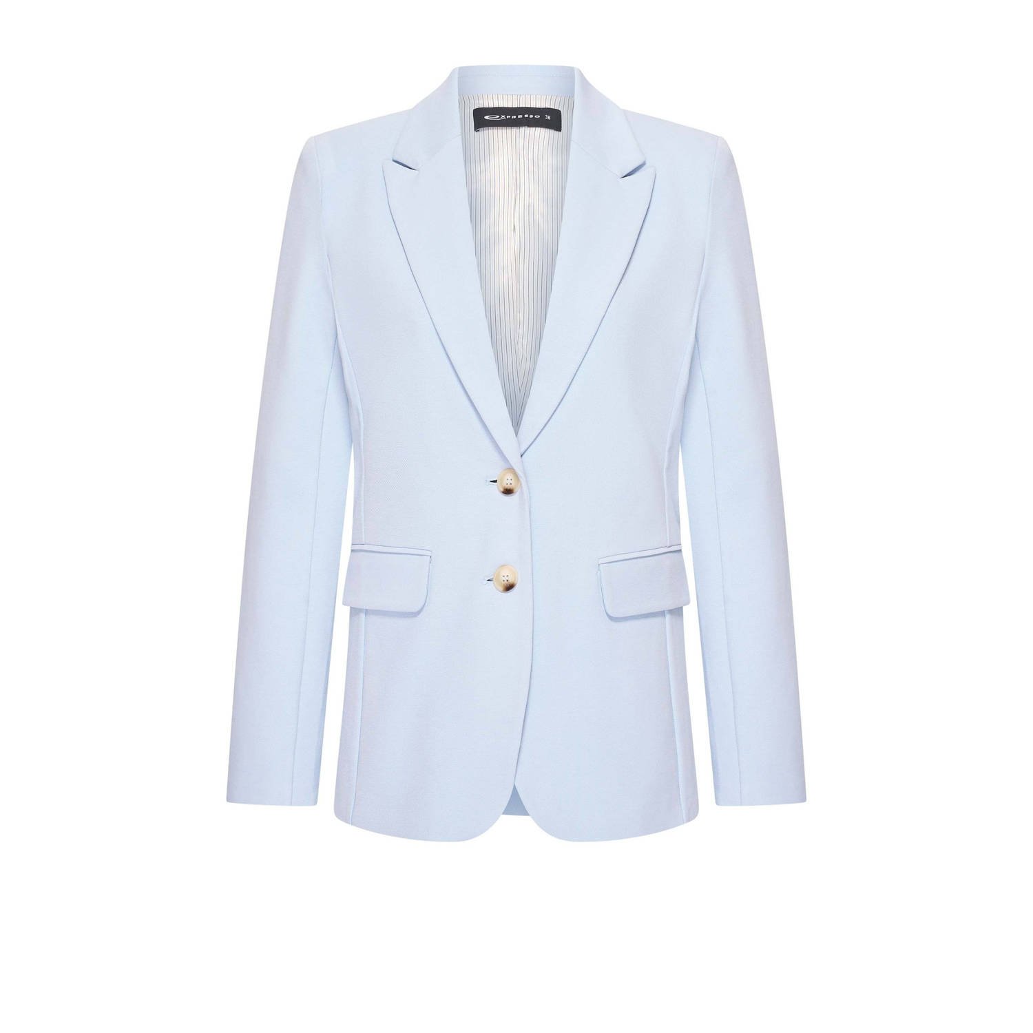 Expresso jersey regular blazer lichtblauw