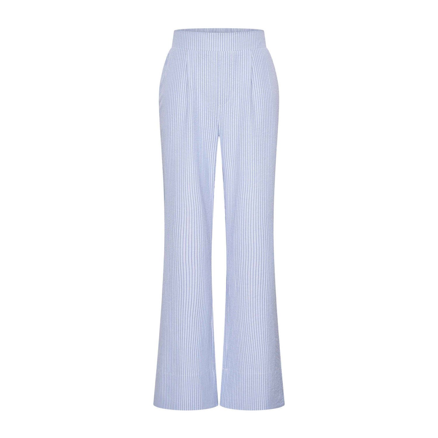 Expresso flared high waist broek blauw