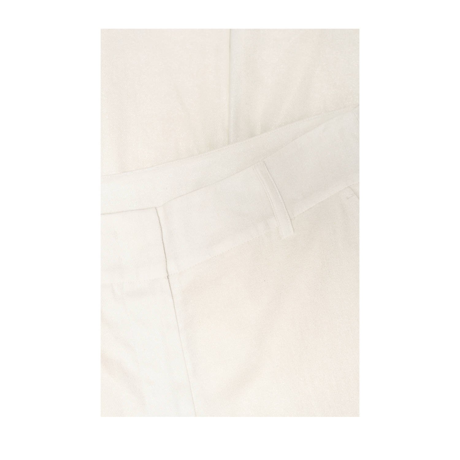 Expresso linnen flared high waist pantalon ecru