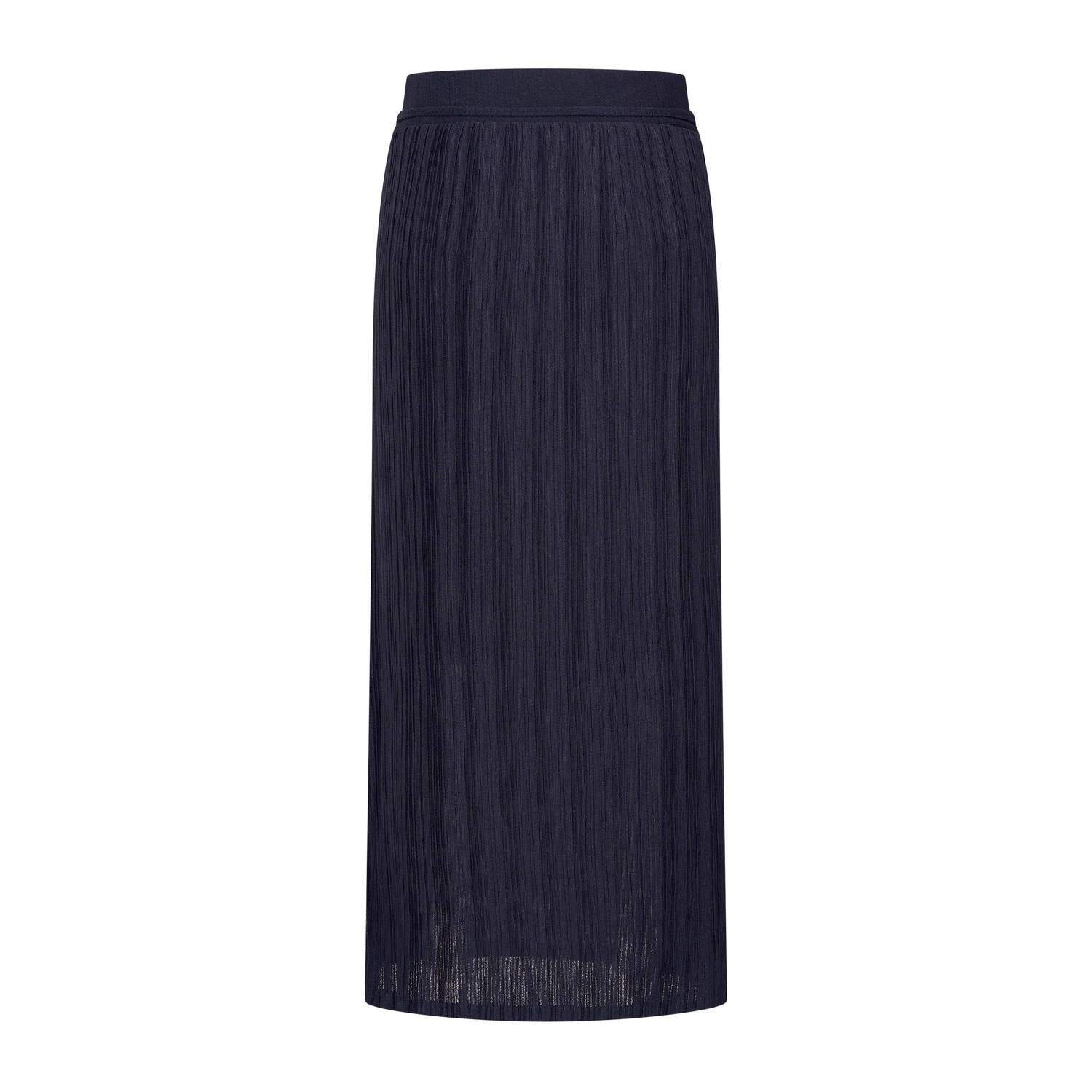 Expresso plissé rok donkerblauw