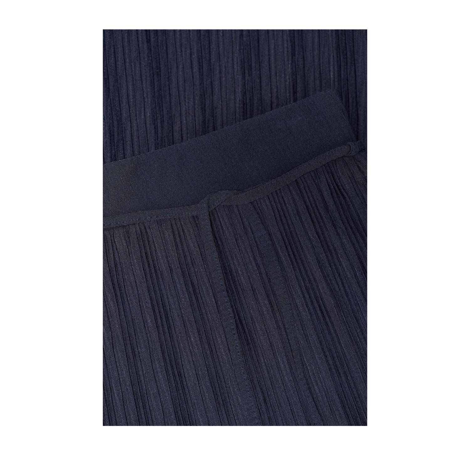 Expresso plissé rok donkerblauw