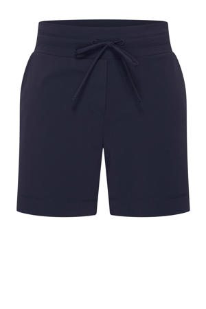 short travelstof donkerblauw