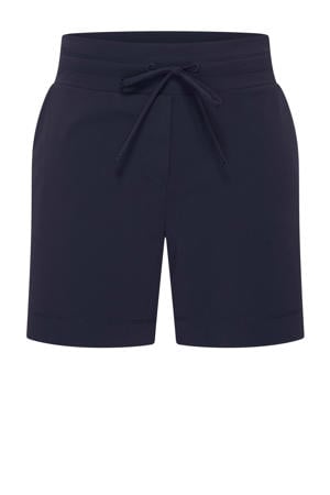 short travelstof donkerblauw