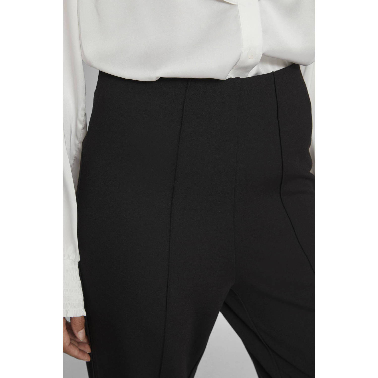 VILA high waist regular fit pantalon VIBILLIE rood
