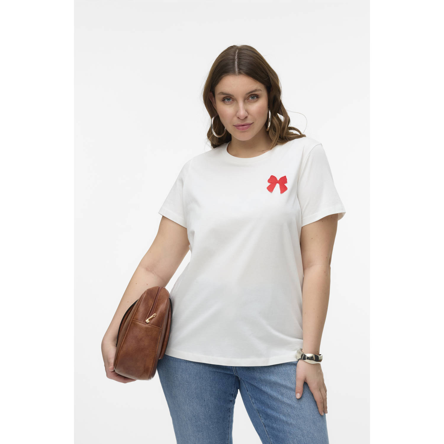 VERO MODA CURVE T-shirt wit