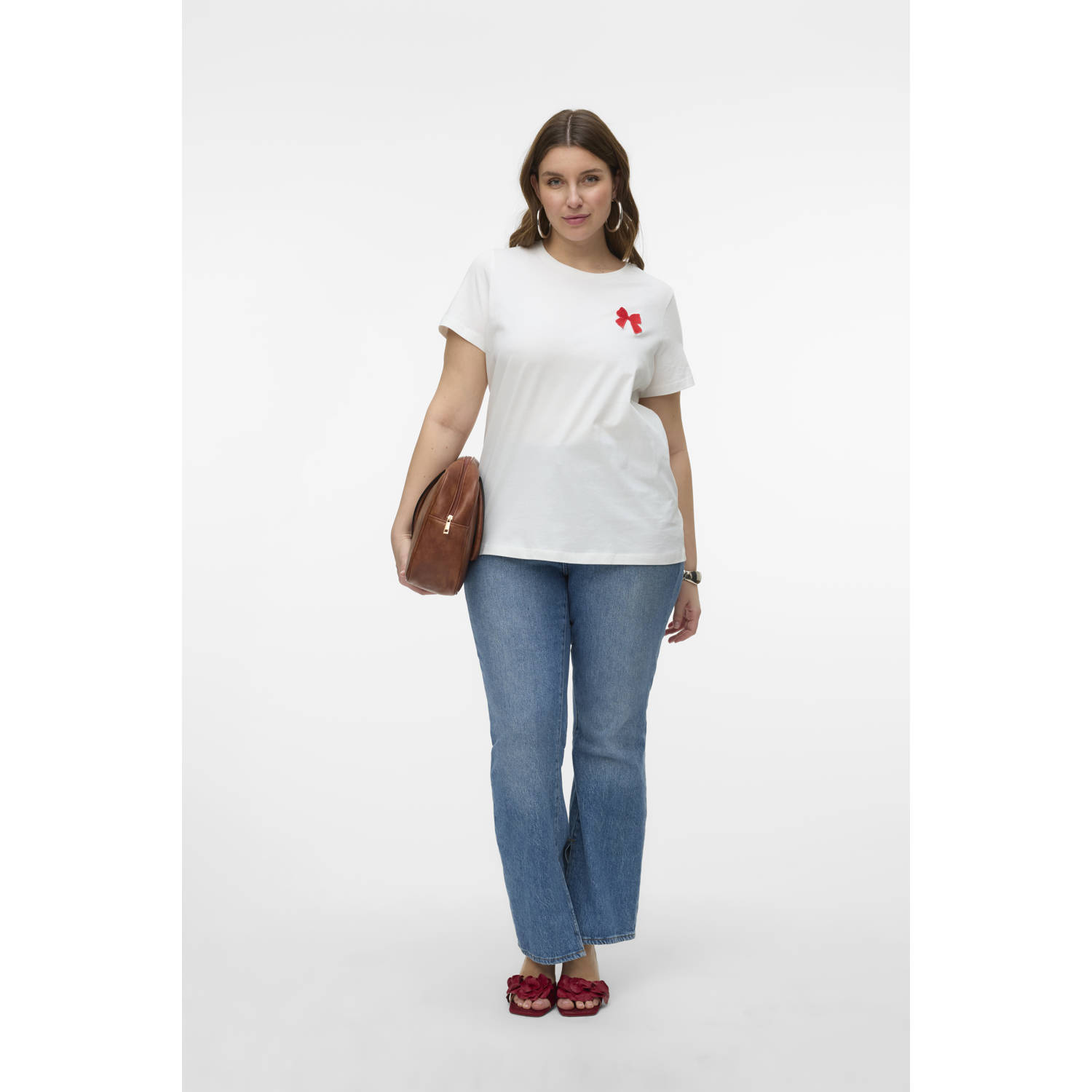 VERO MODA CURVE T-shirt wit