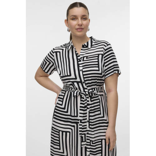 VERO MODA CURVE blousejurk zwart afbeelding