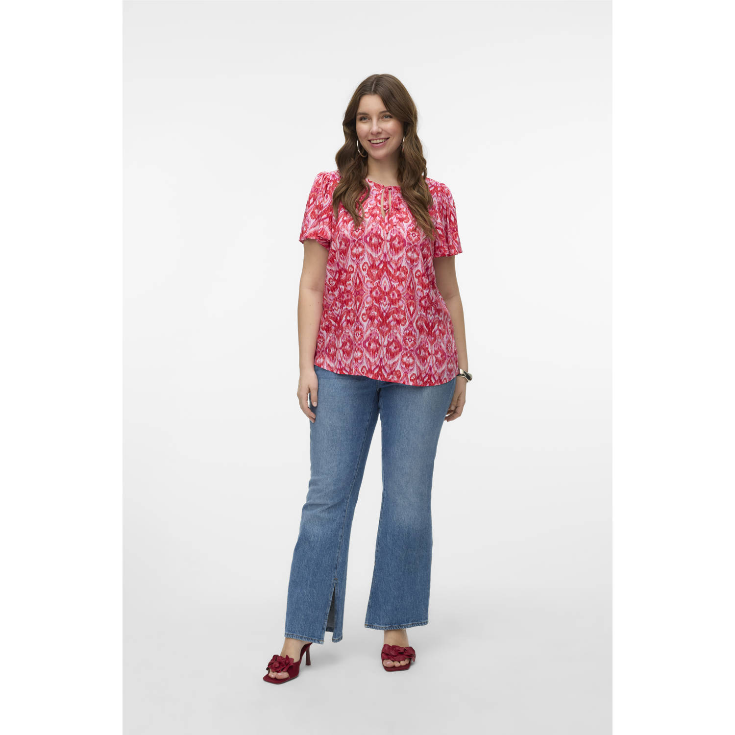 VERO MODA CURVE top roze