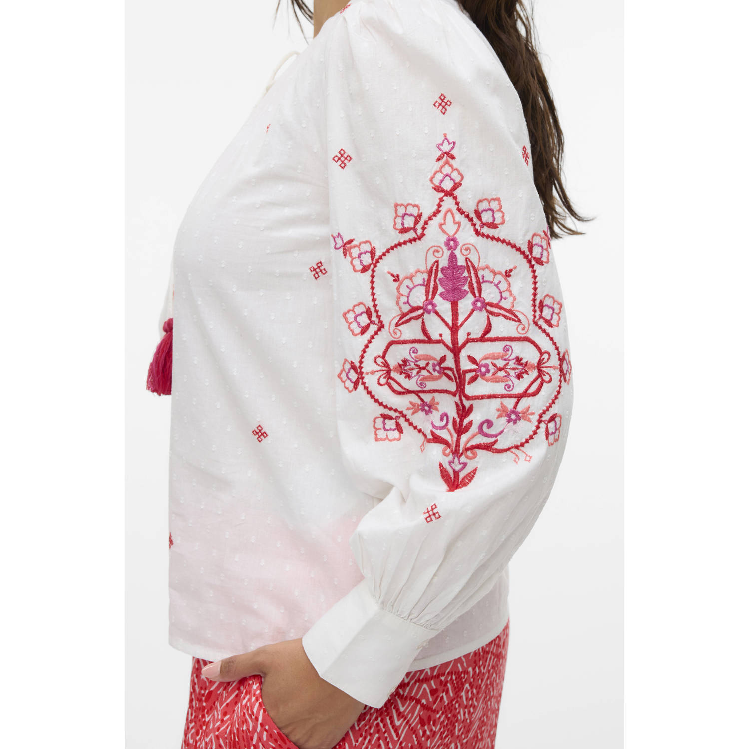 VERO MODA CURVE blousetop wit