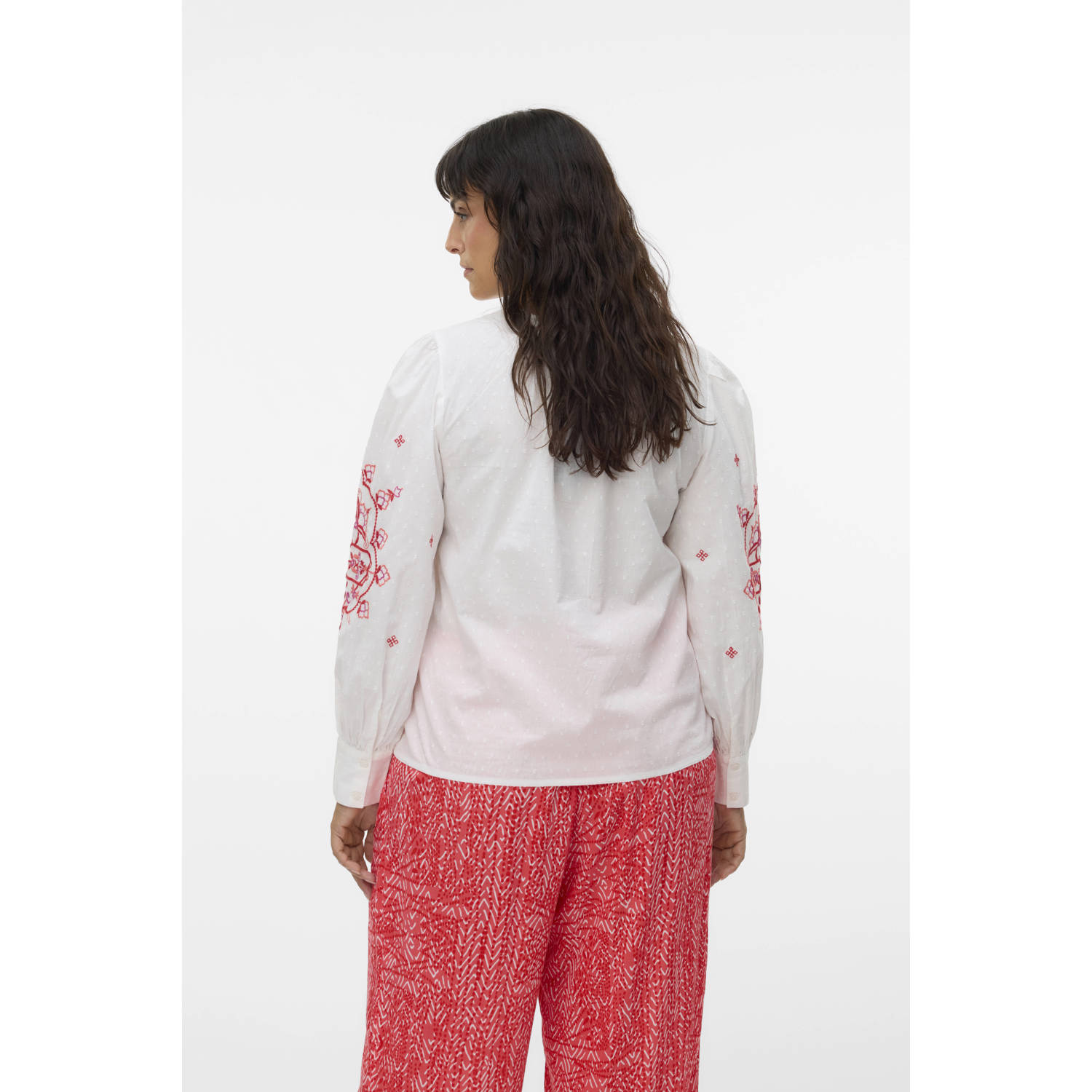 VERO MODA CURVE blousetop wit